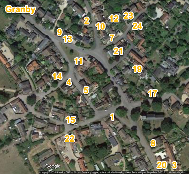 image of living advent calendar window locations in Granby