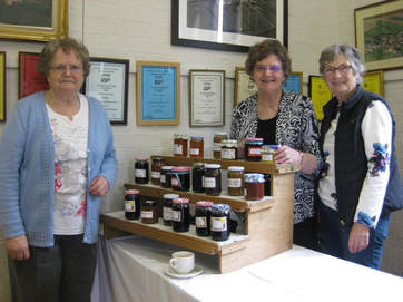 photograph of Women's Institute members and jam stall